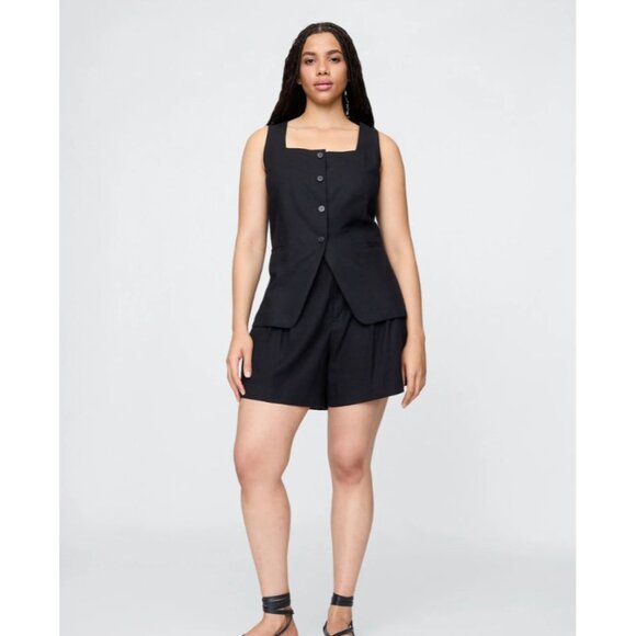 NWT‎ Gap 365 High Rise Linen-Blend Shorts - XL - Picture 12 of 13